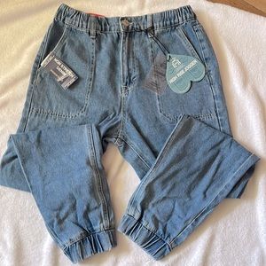 High rise Jean Joggers